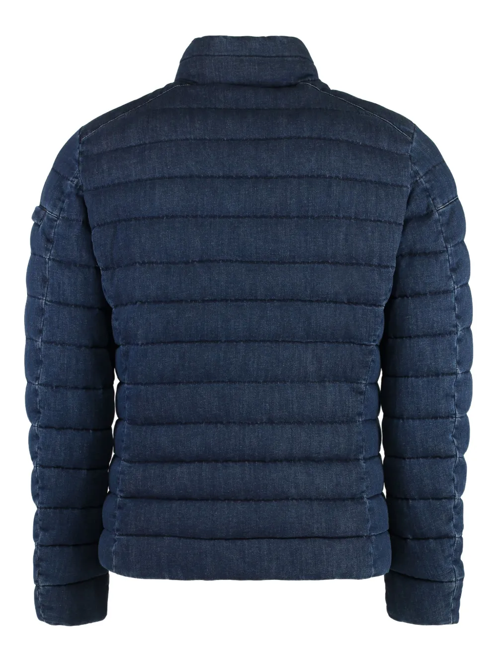 Moorer padded denim jacket Blauw
