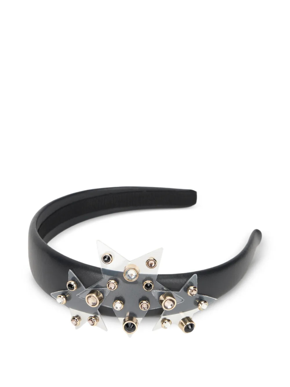RED(V) star embellished headband - Nero