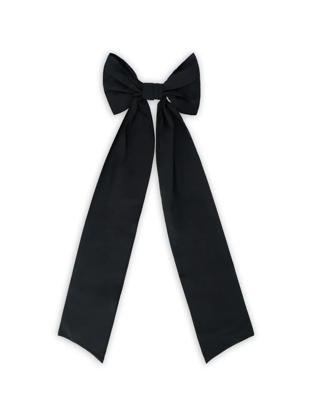 RED(V) bow hair clip - Nero