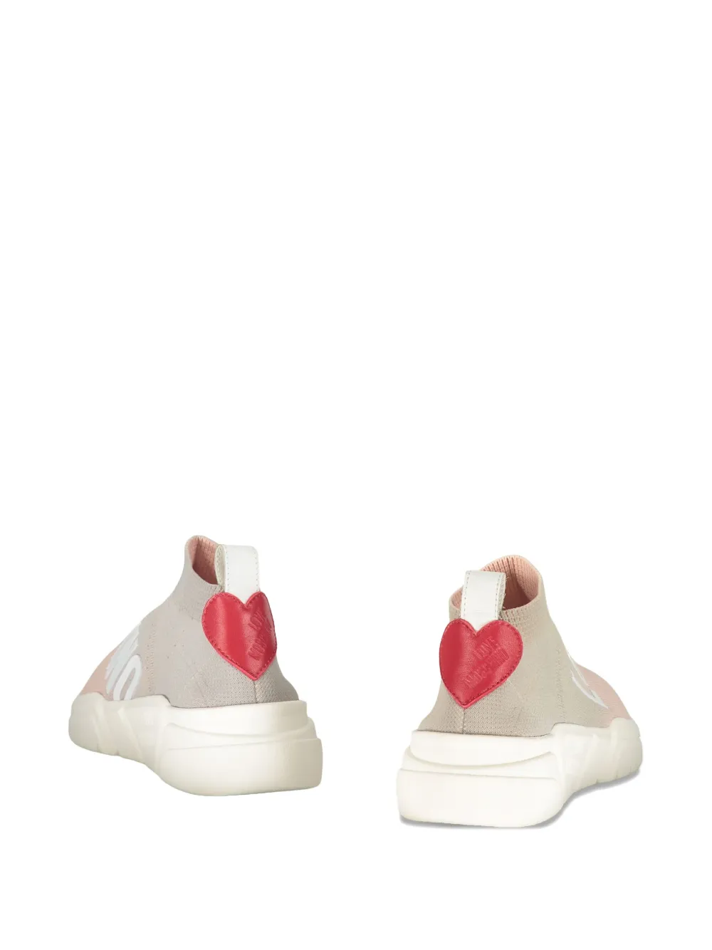 Moschino sock-style sneakers Neutrals