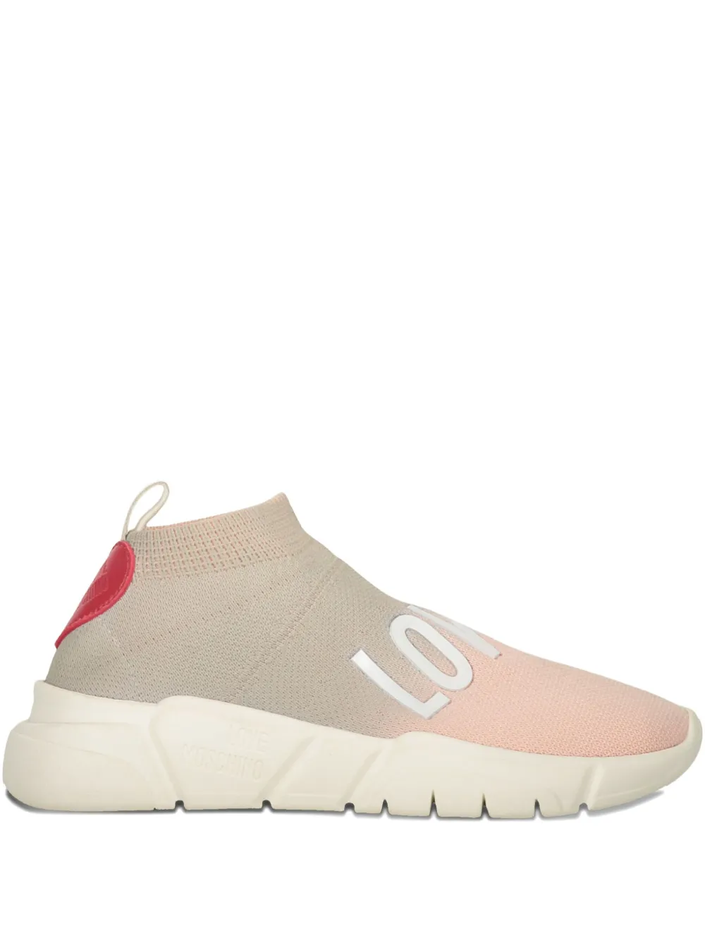 Moschino sock-style sneakers | Neutrals | Image 1