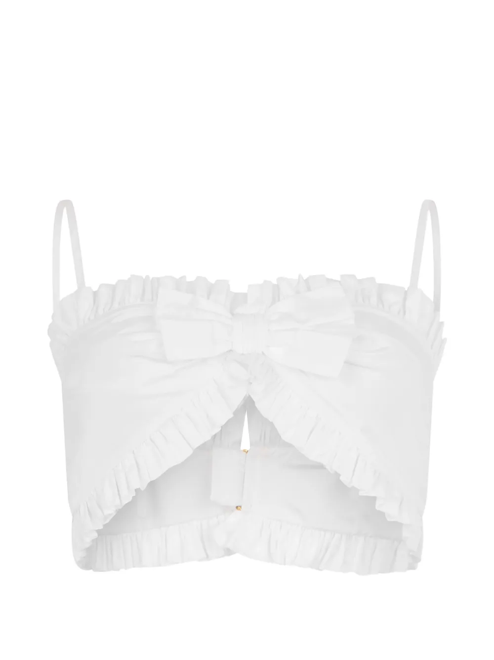 Philosophy Di Lorenzo Serafini ruffled bow top - Bianco