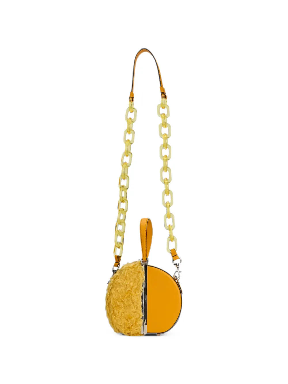 Moschino Borsa a spalla con fibbia - Giallo