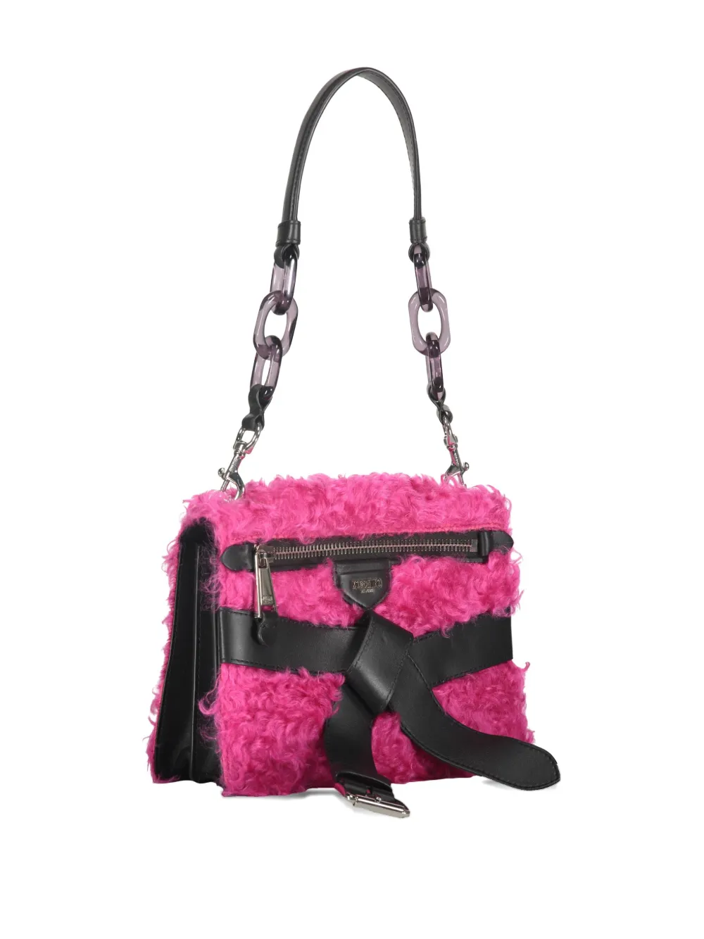Moschino chain-detail shoulder bag Roze