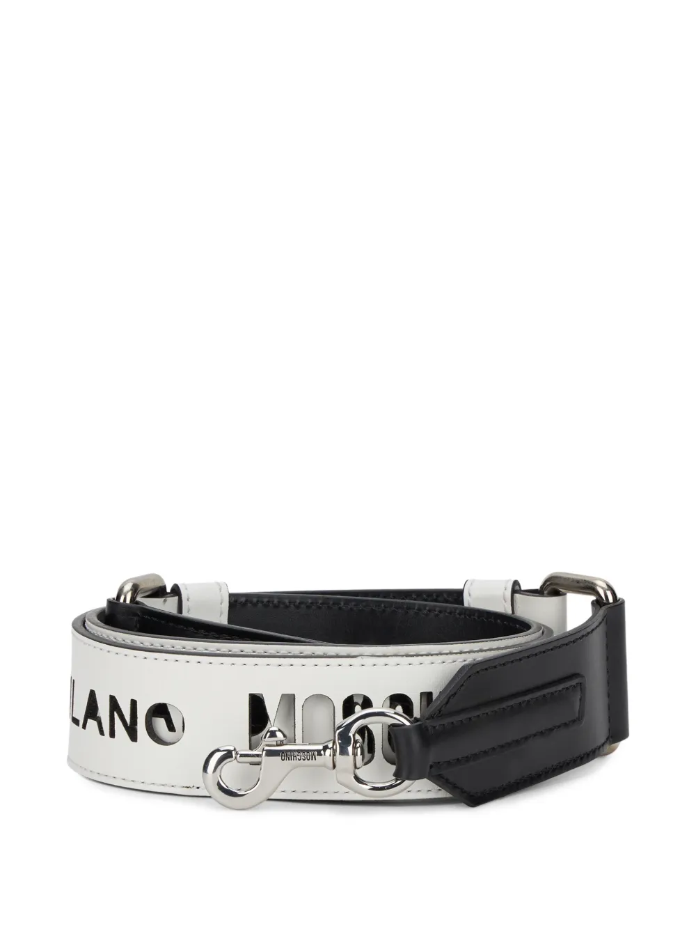Moschino Tracolla per borsa con logo - Bianco