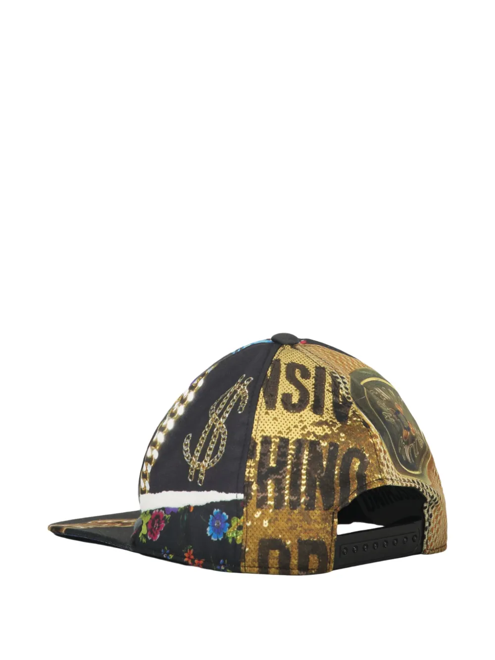 Moschino chain-print cap Blauw