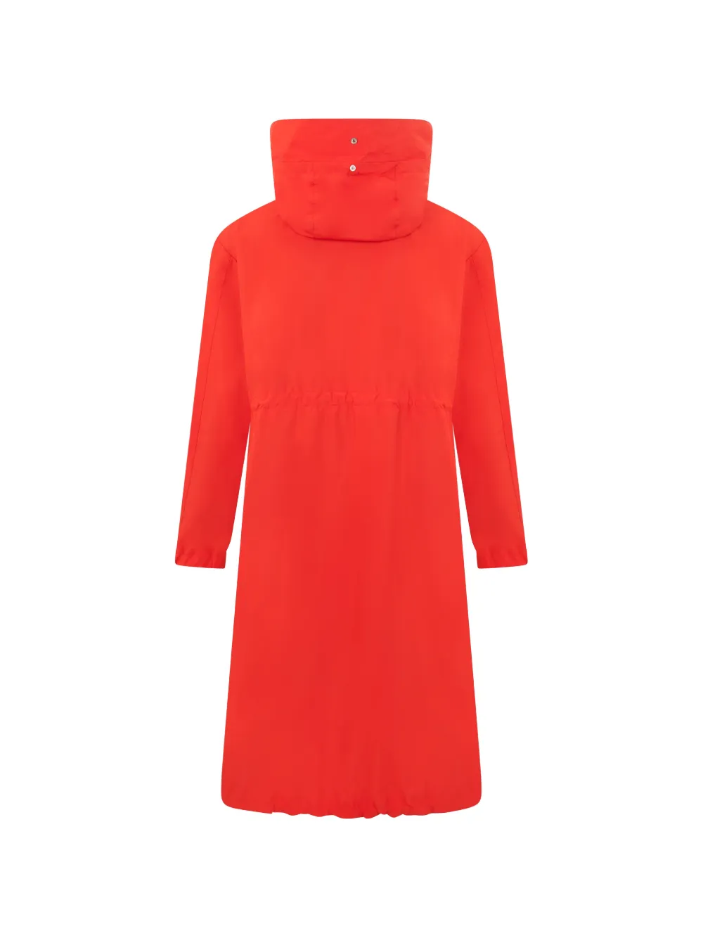 Moorer hooded drawstring parka Rood