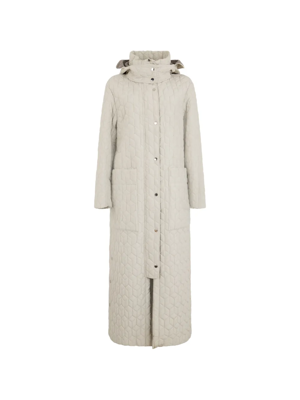 Moorer Domizia-P quilted hooded coat - Weiß
