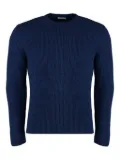 Malo crew-neck camel sweater - Blue