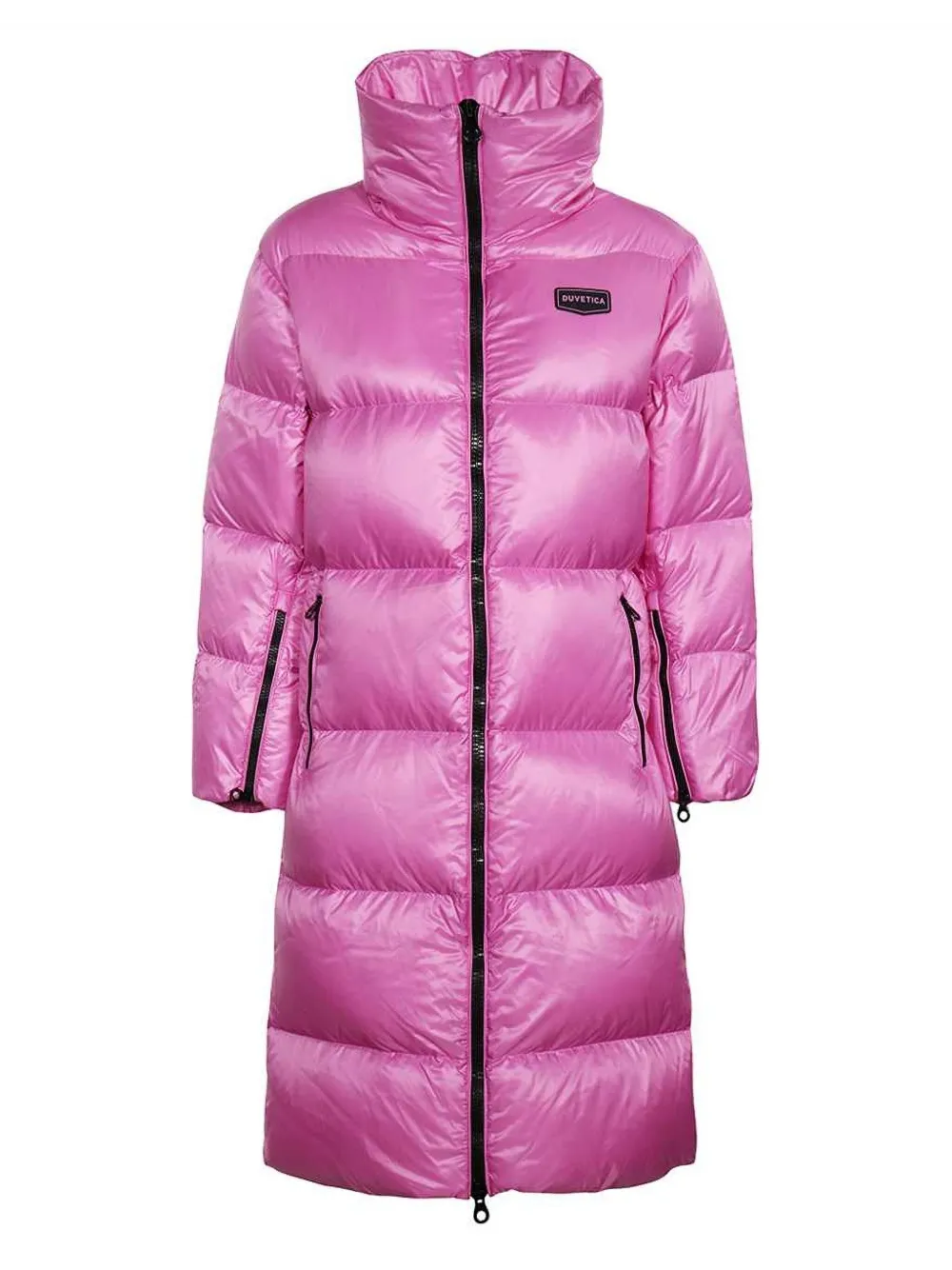 high-neck puffer coat