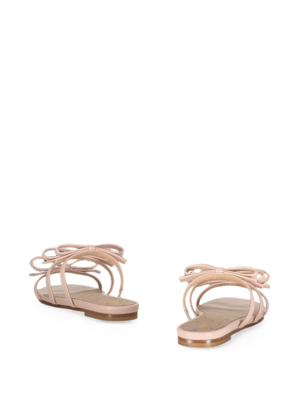 RED(V) bow-detail triple-strap sandals Roze