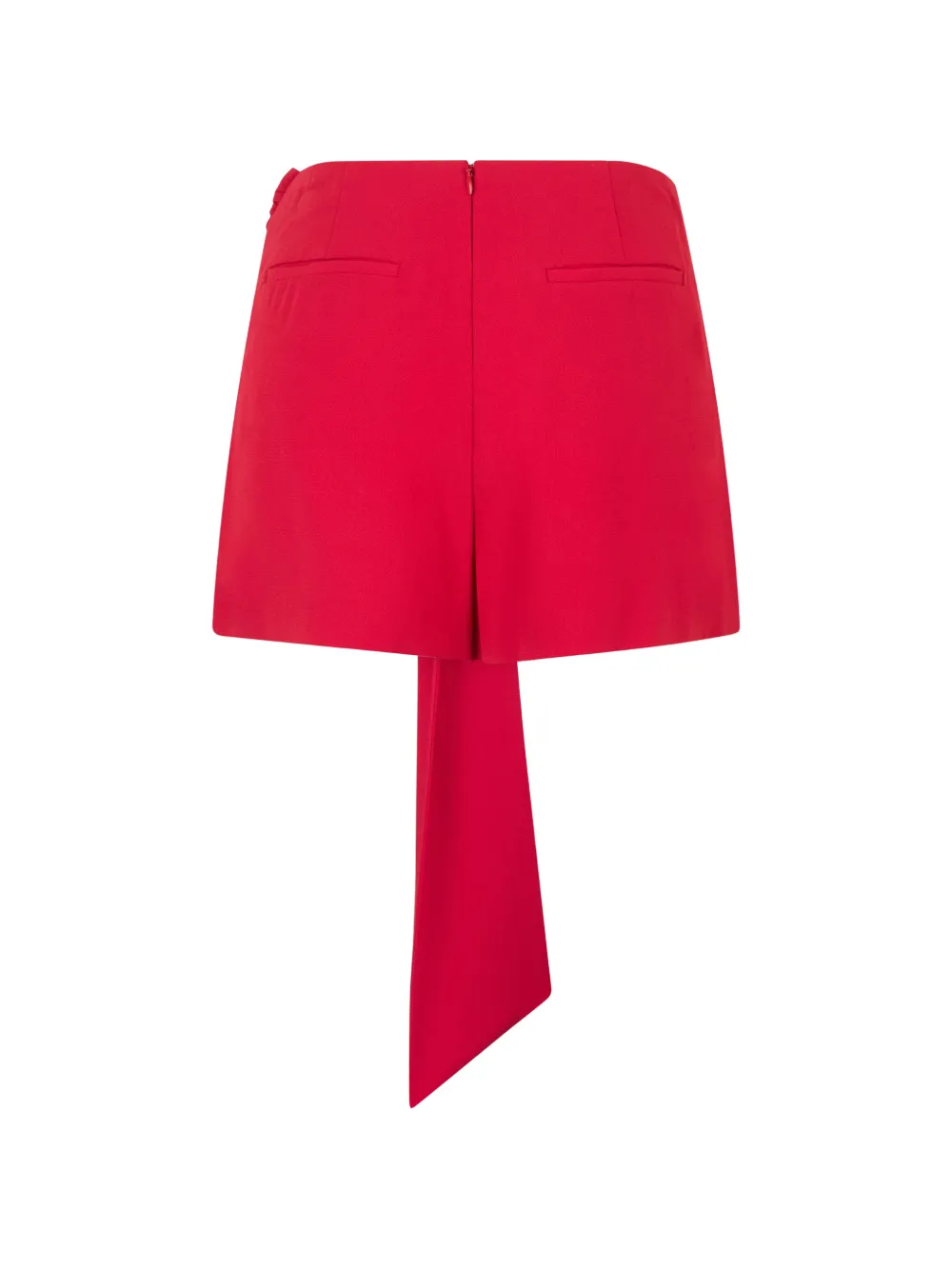  Valentino Garavani Buckle Tie Shorts - Red 