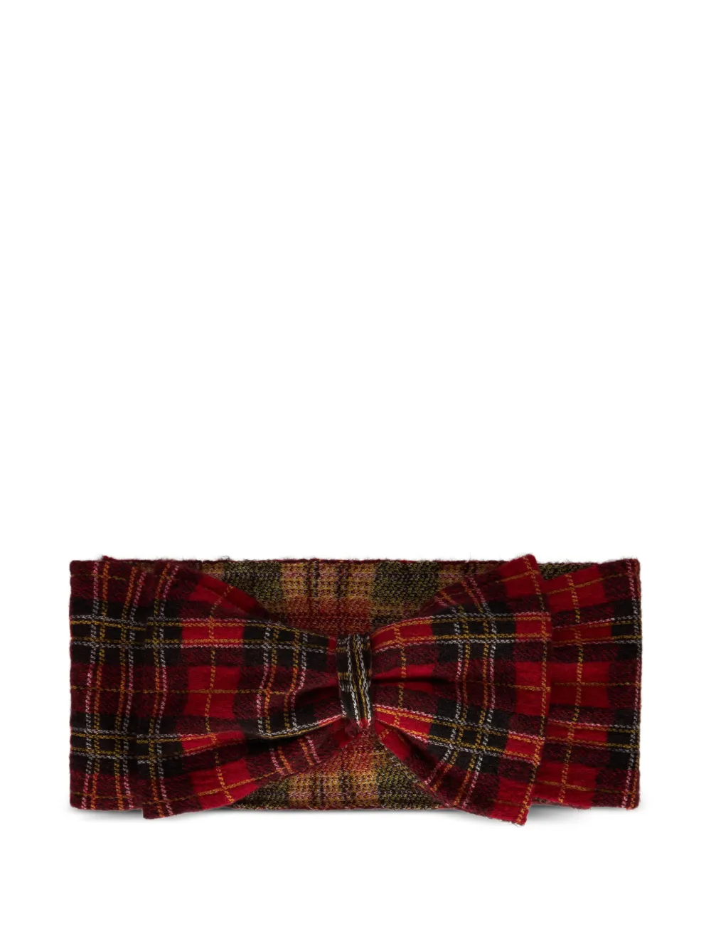 RED Valentino bow check headband - Rosso