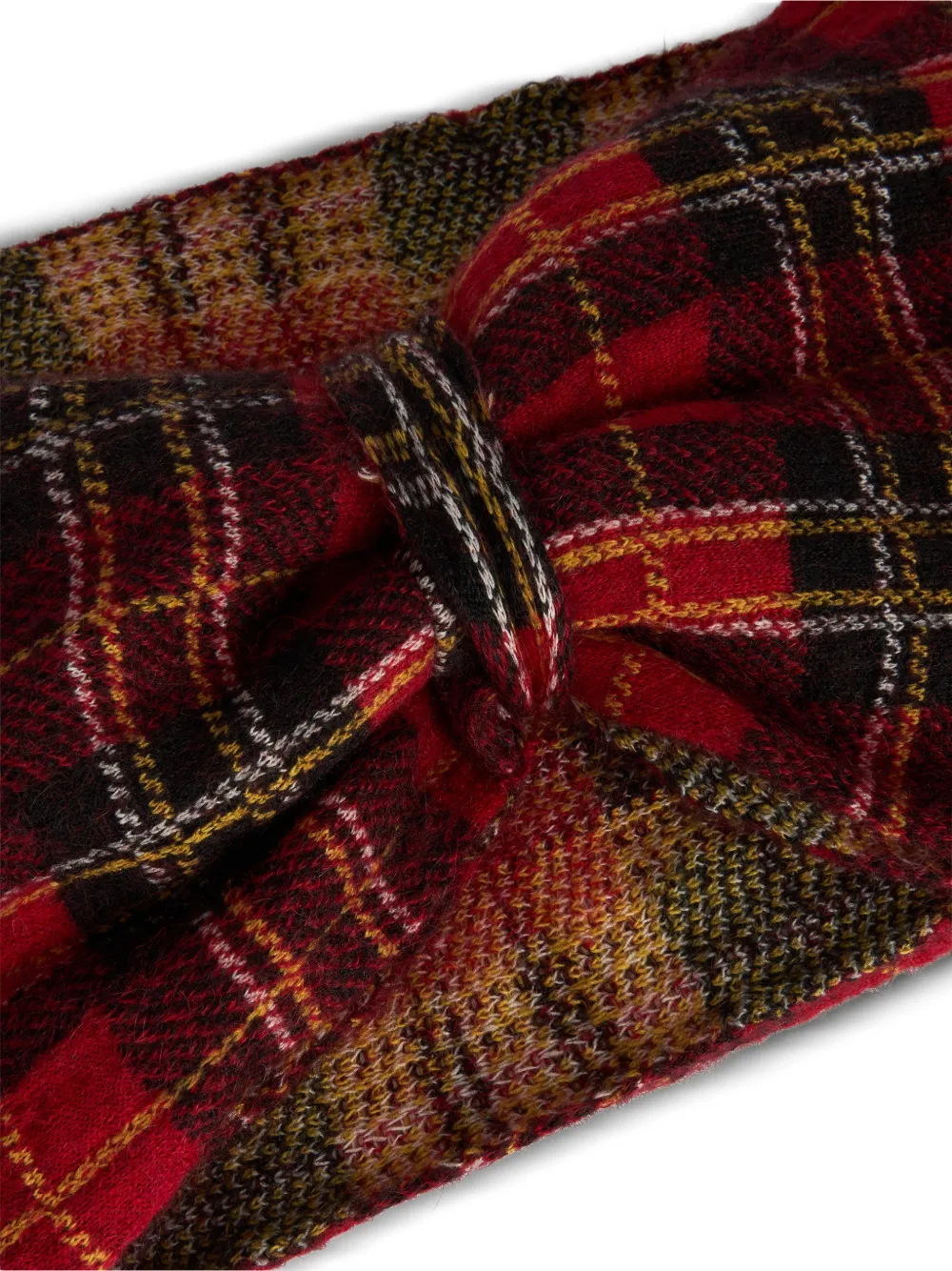 Red(v) Bow Check Headband 