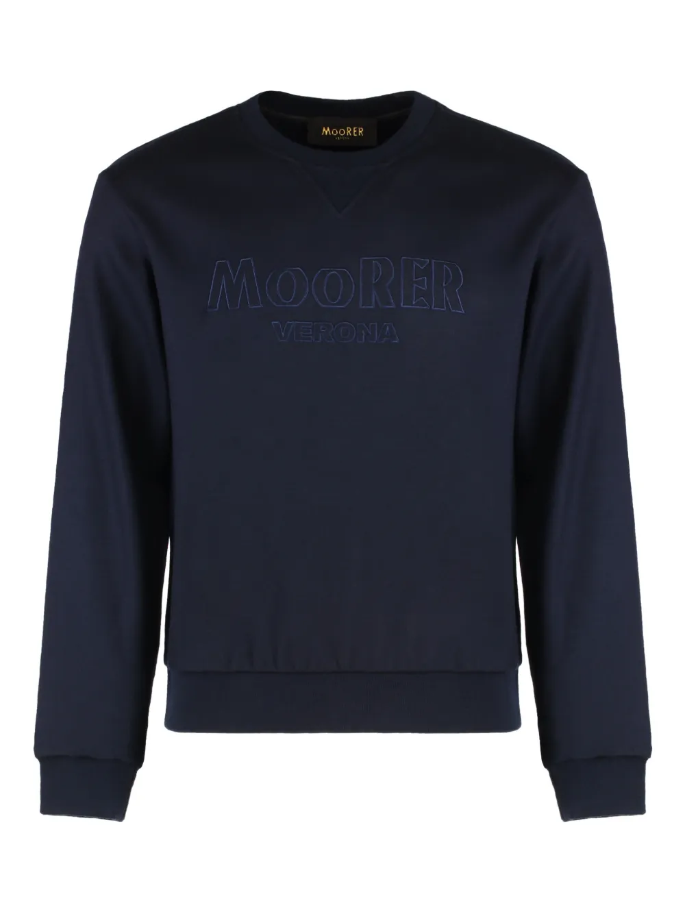 Moorer Marten-JT embroidered sweatshirt - Blu