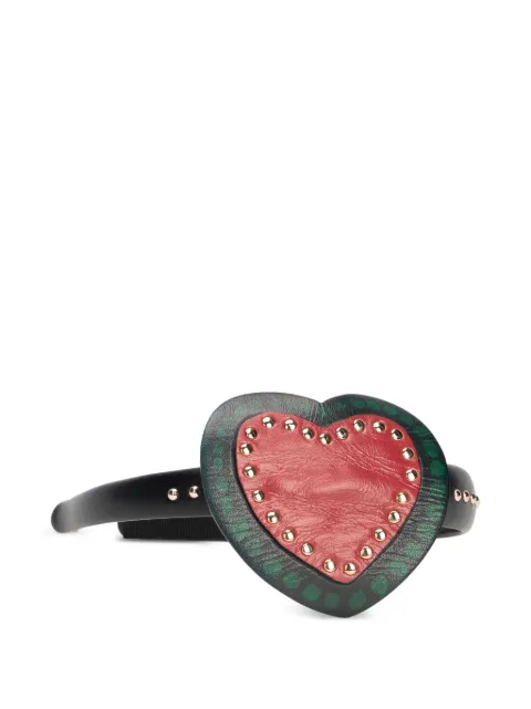 RED(V) studded heart headband