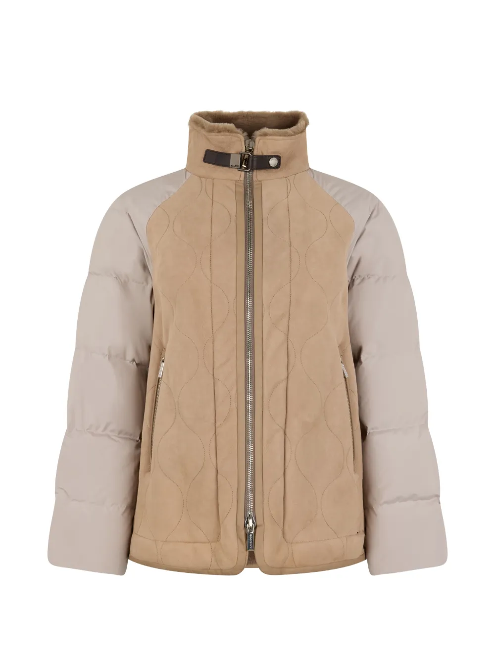 Moorer quilted collar jacket - Toni neutri