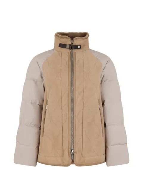 Moorer quilted collar jacket