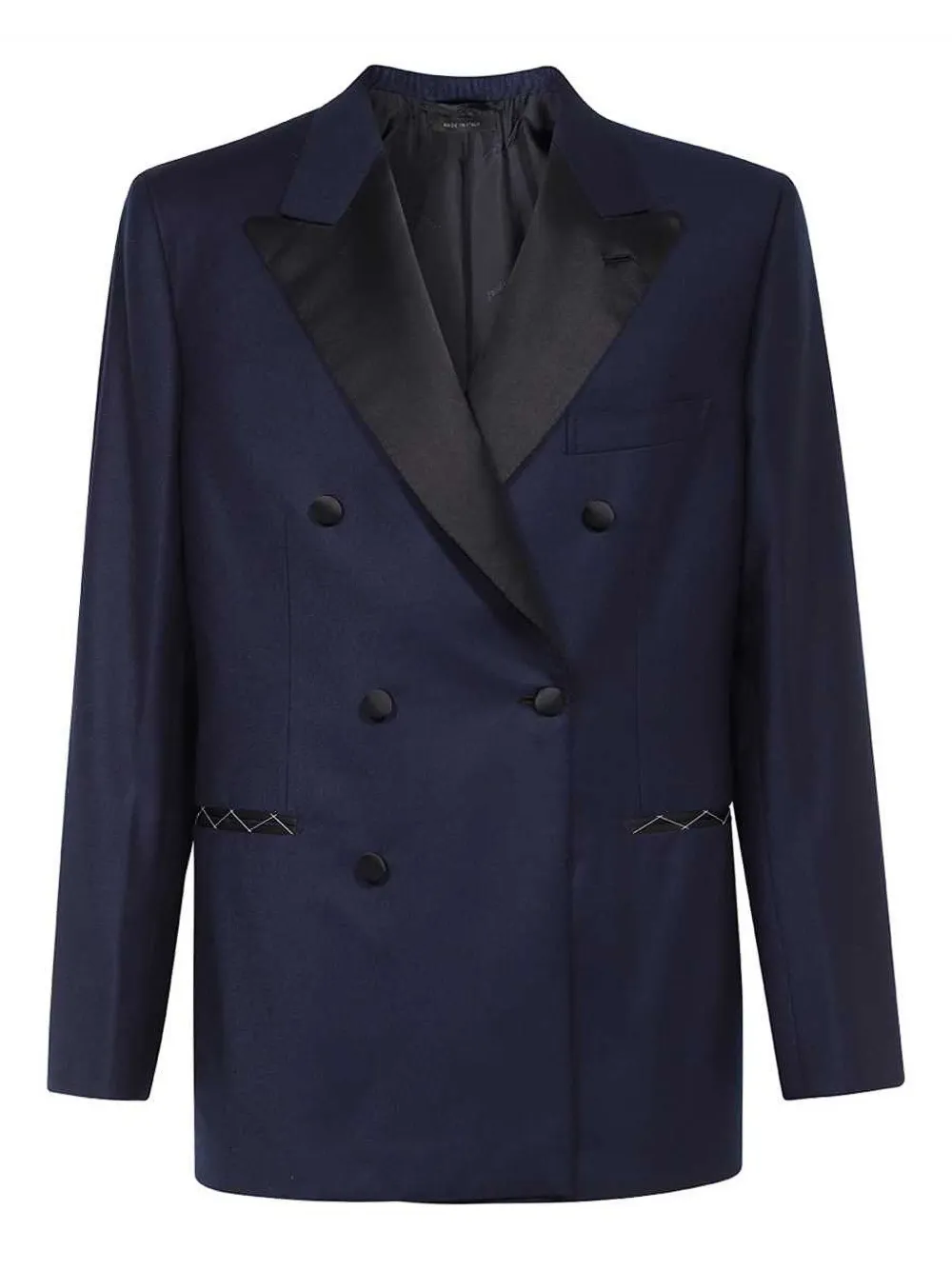 satin-lapels blazer