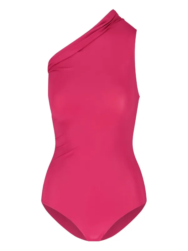 Rick Owens One-shoulder Swimsuit in Pink