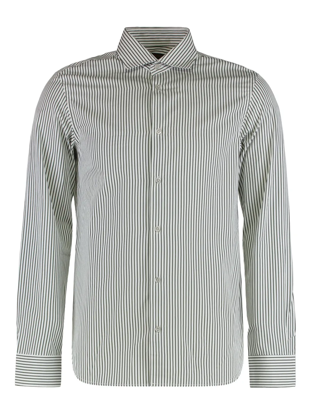 Moorer Sorrento-RW striped shirt - Weiß