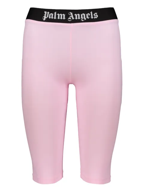Palm Angels logo-waistband shorts