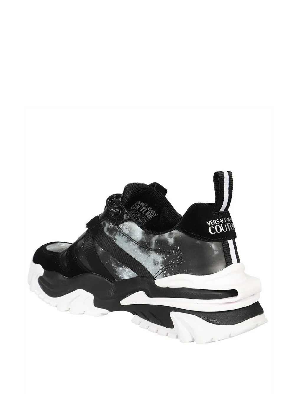 Versace Jeans Couture Panelled Sneakers In Black