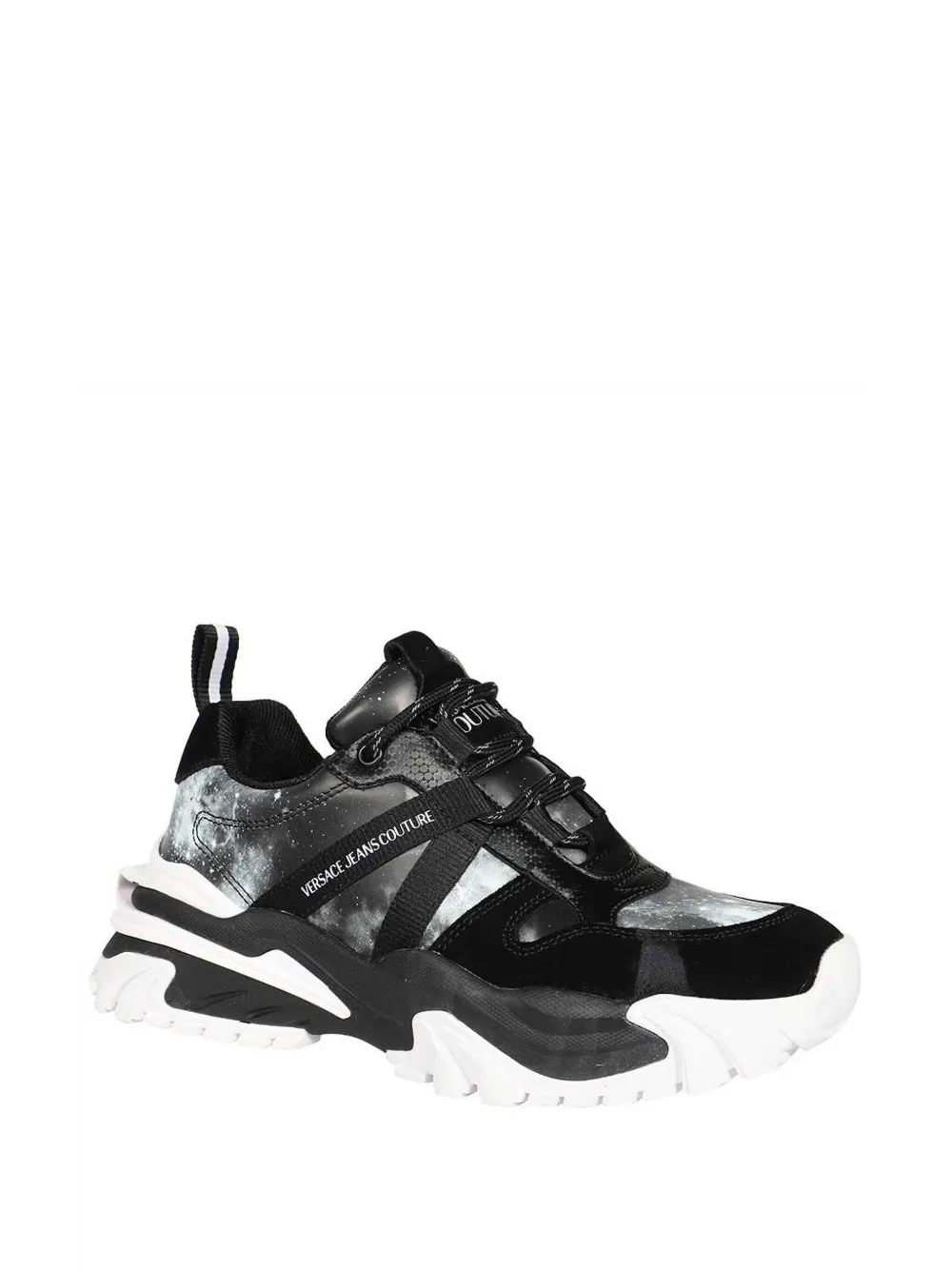 Versace Jeans Couture Panelled Sneakers In Black