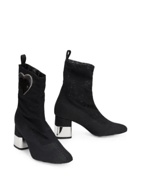 Moschino heart-patch boots