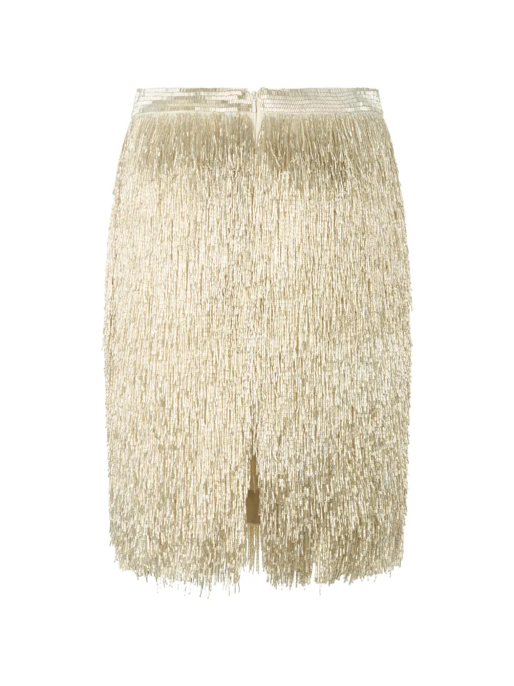 Moschino Mini-rok met franje Goud