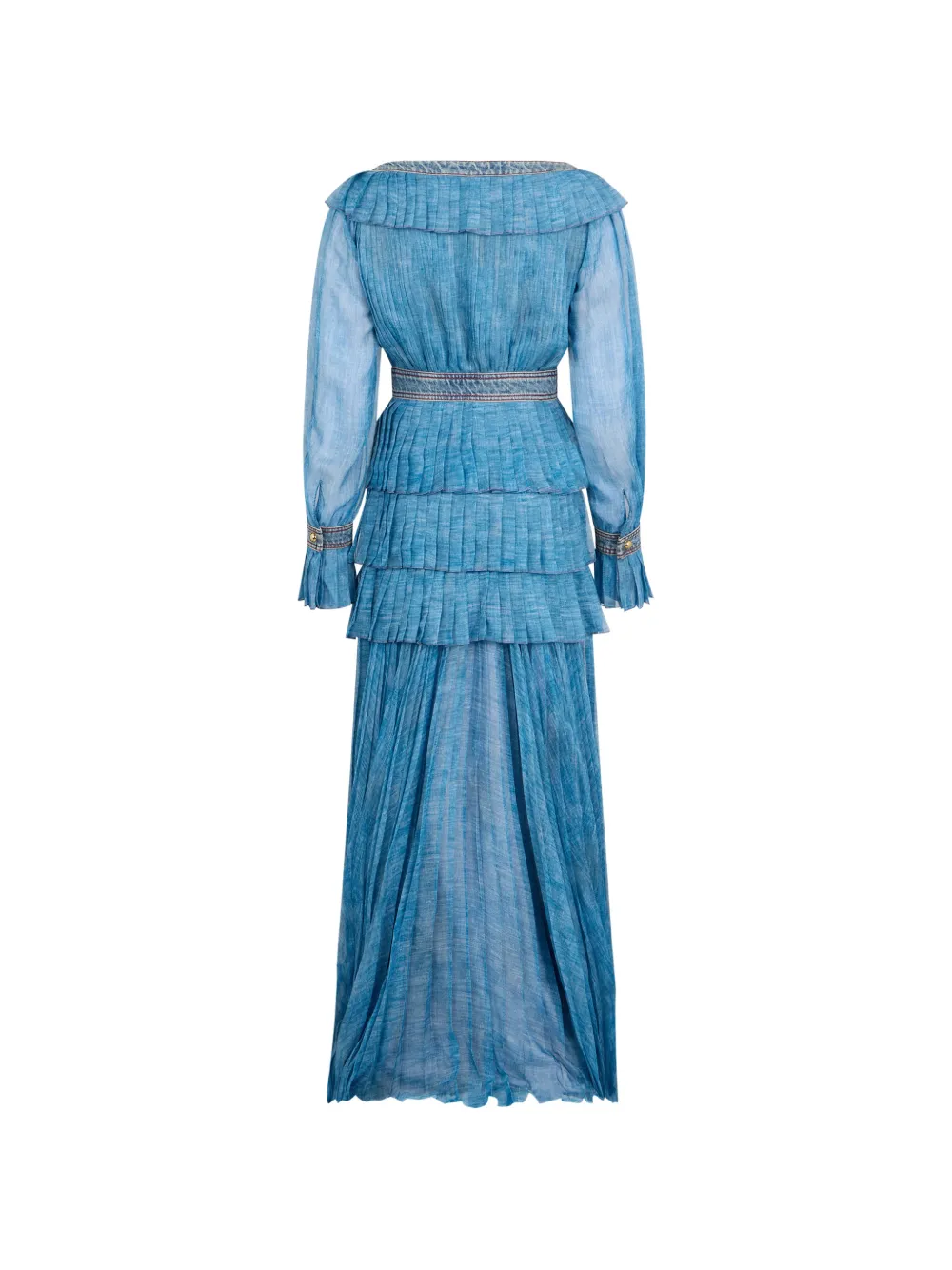 Philosophy Di Lorenzo Serafini Midi-jurk met ruches Blauw
