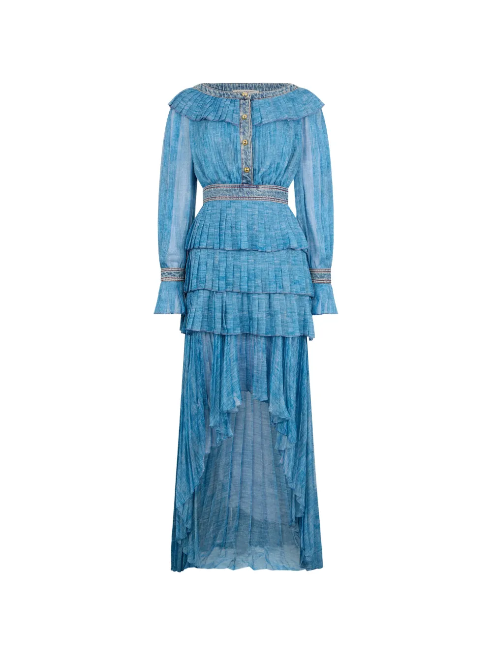 Philosophy Di Lorenzo Serafini ruffled midi dress - Blu