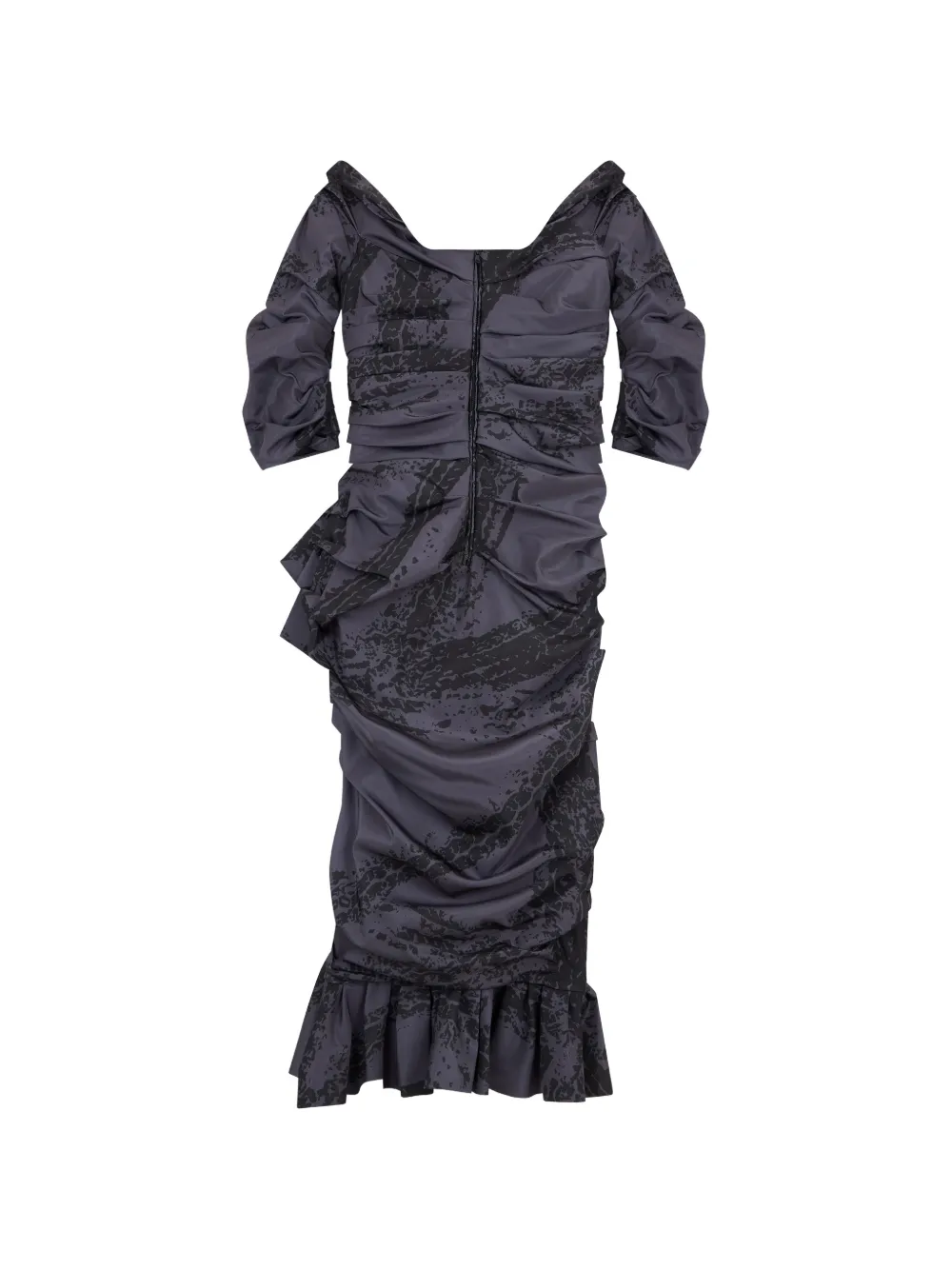Moschino Jurk met ruches Grijs