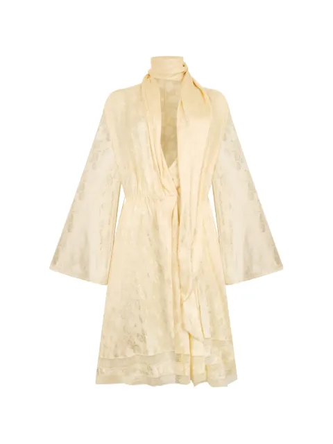 Philosophy Di Lorenzo Serafini floral-motif tie midi dress