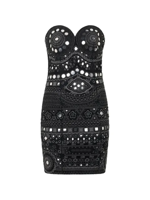 Moschino Abito corto con scollo a cuore
