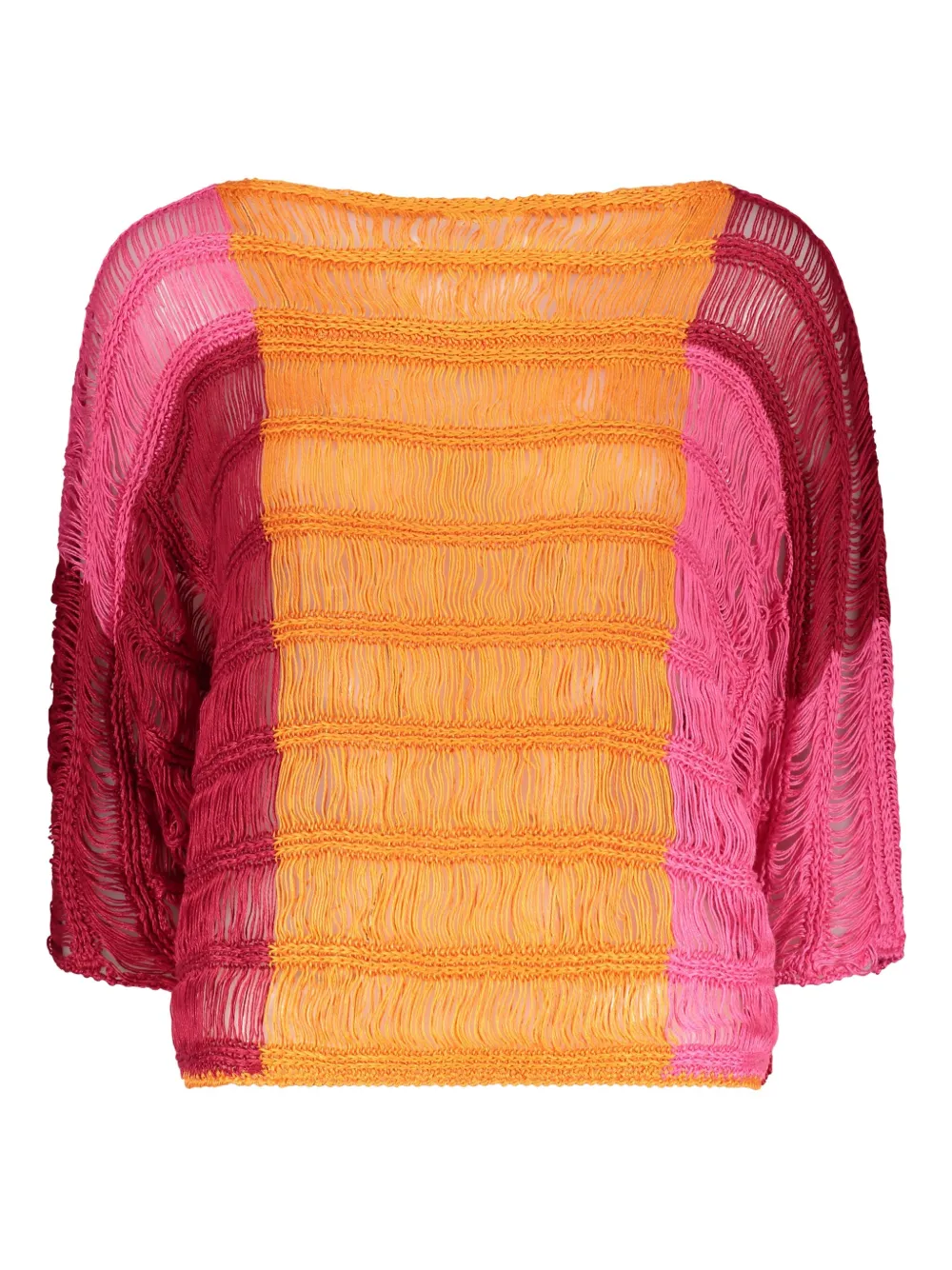 Alberta Ferretti finge-detailing blouse Oranje