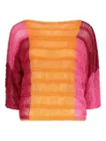 Alberta Ferretti finge-detailing blouse - Orange