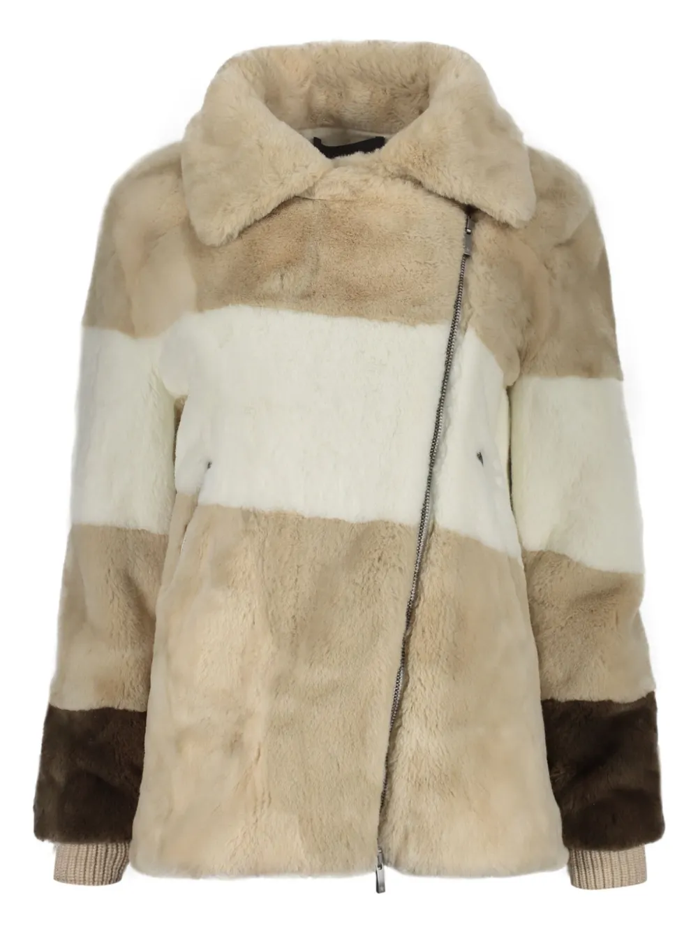 Lorena Antoniazzi Jack van imitatiebont Beige