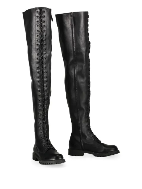 Jeremy Scott leather over-the-knee boots A32070980 - 1