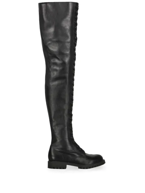 Jeremy Scott leather over-the-knee boots A32070980 - 0