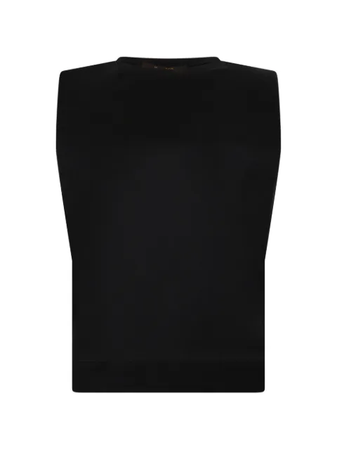 Moorer Aramak padded-shoulder sleeveless vest