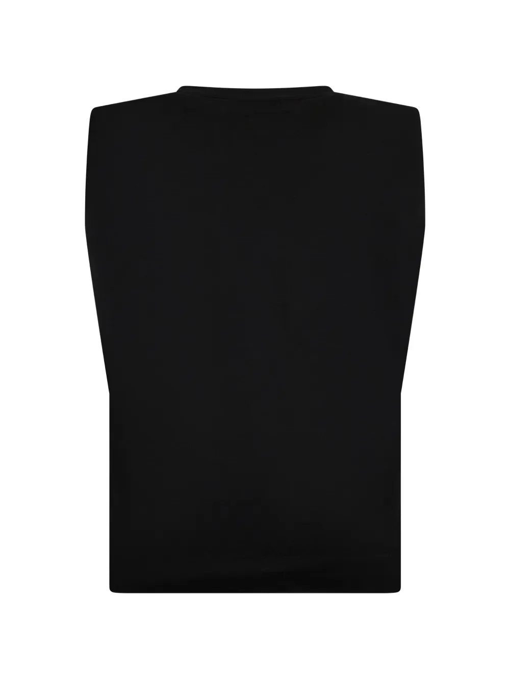 Moorer Aramak padded-shoulder sleeveless vest Zwart