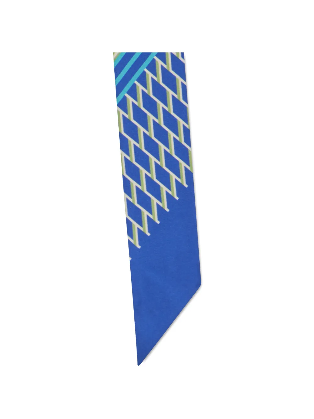 Moorer geometric-print pointed-tip scarf Blauw
