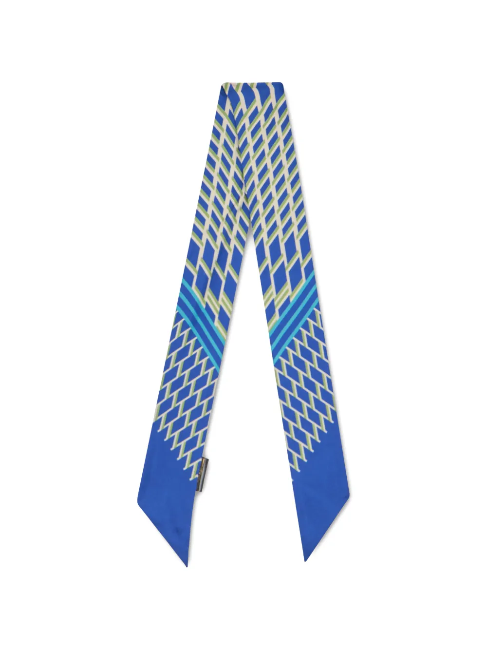 Moorer geometric-print pointed-tip scarf - Blau