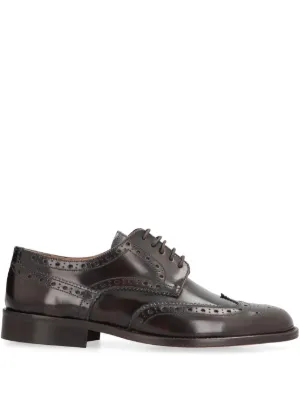 Alden Perforated Wingtip Derby | Brown | FARFETCH ZA