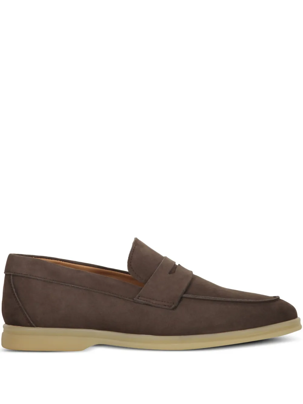 Bruno Magli leather loafers Brown