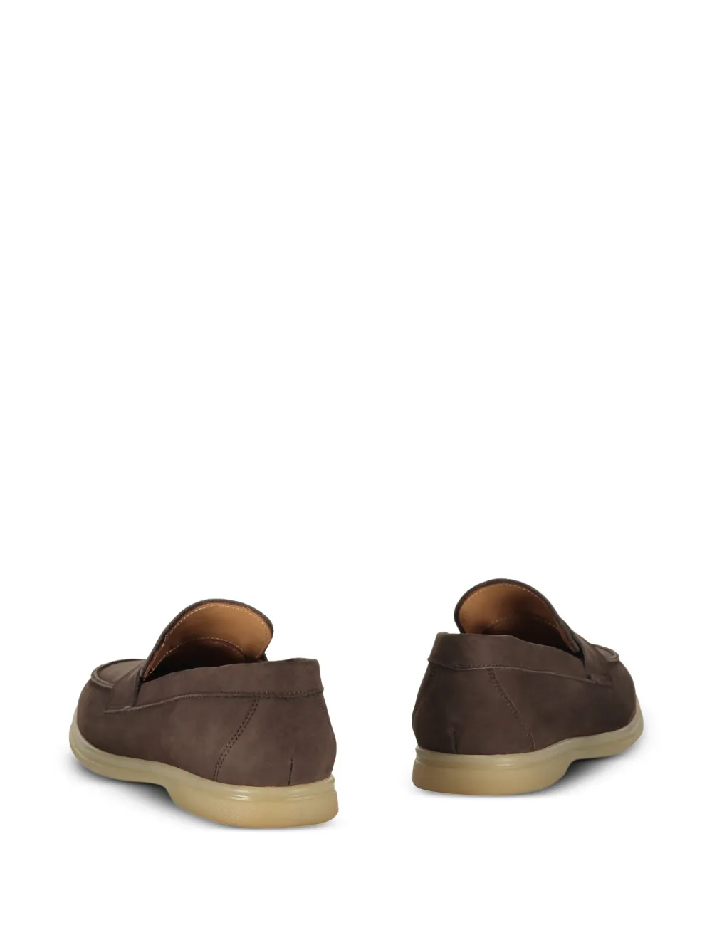 Bruno Magli leather loafers Brown