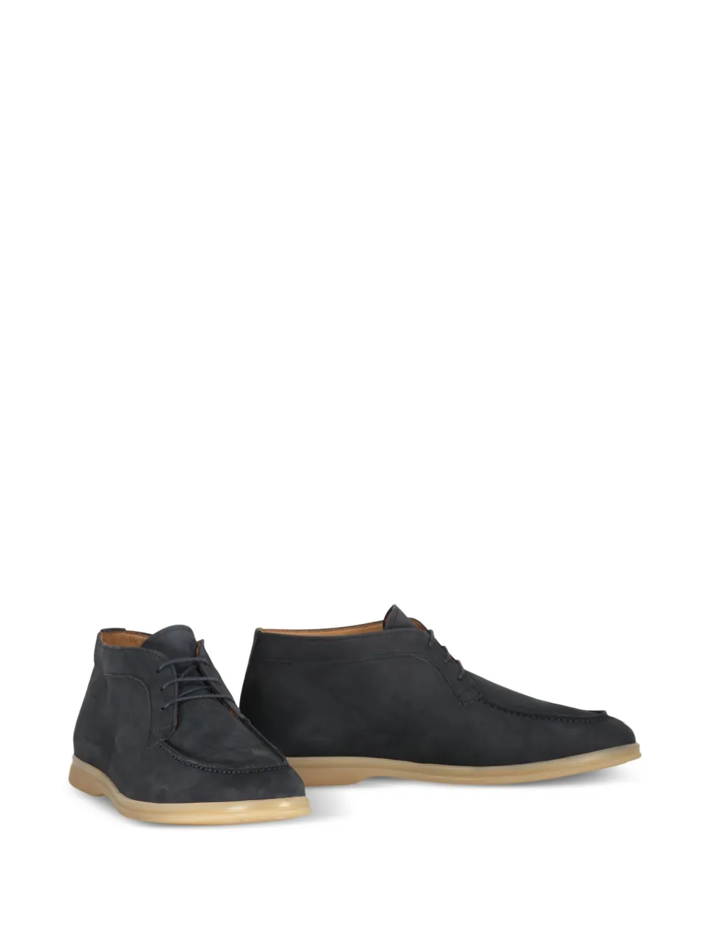 Bruno Magli leather lace-up boots Blue