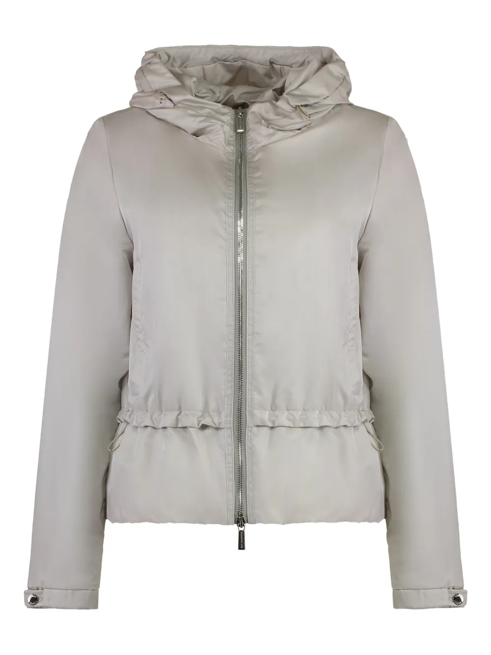 Moorer Burano Hooded Drawstring-waist Jacket In Gray