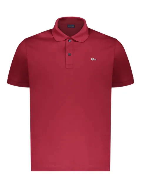 Paul & Shark logo-patch polo shirt
